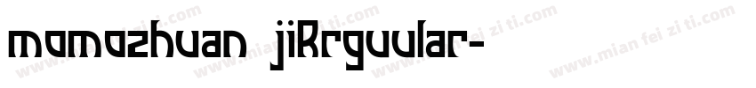 momozhuan jiRrguular字体转换
